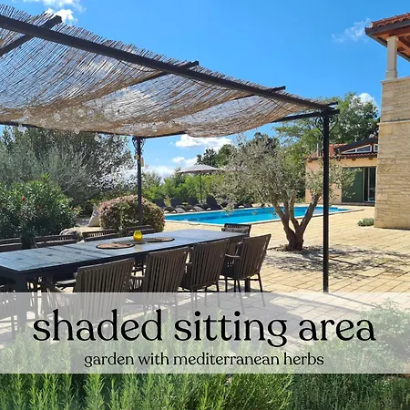 Spacious Villa With Pool, Indoor Jacuzzi And Sauna Near Porec Вишнян